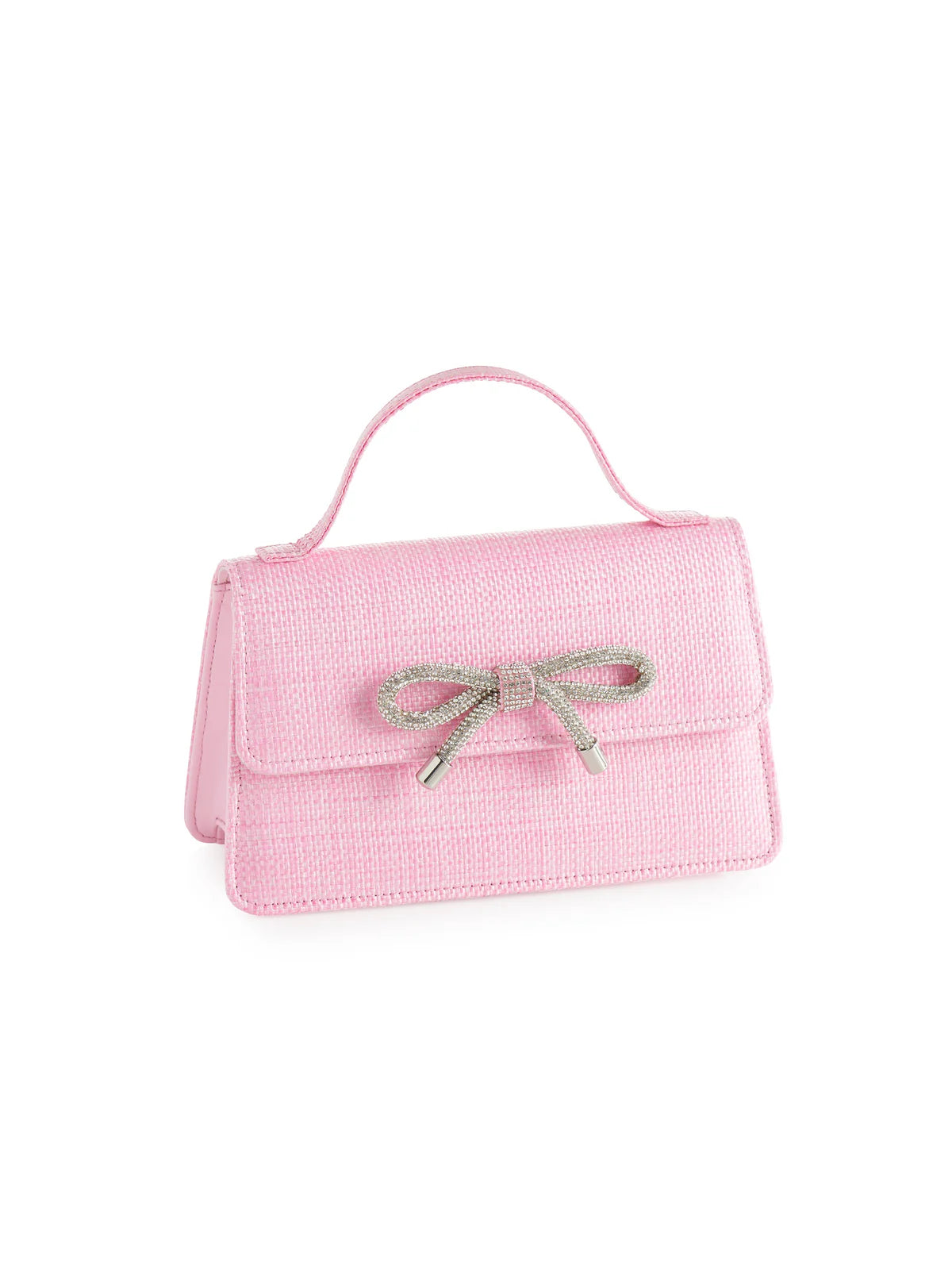 BOWIE STRAW MINI BAG in Pink