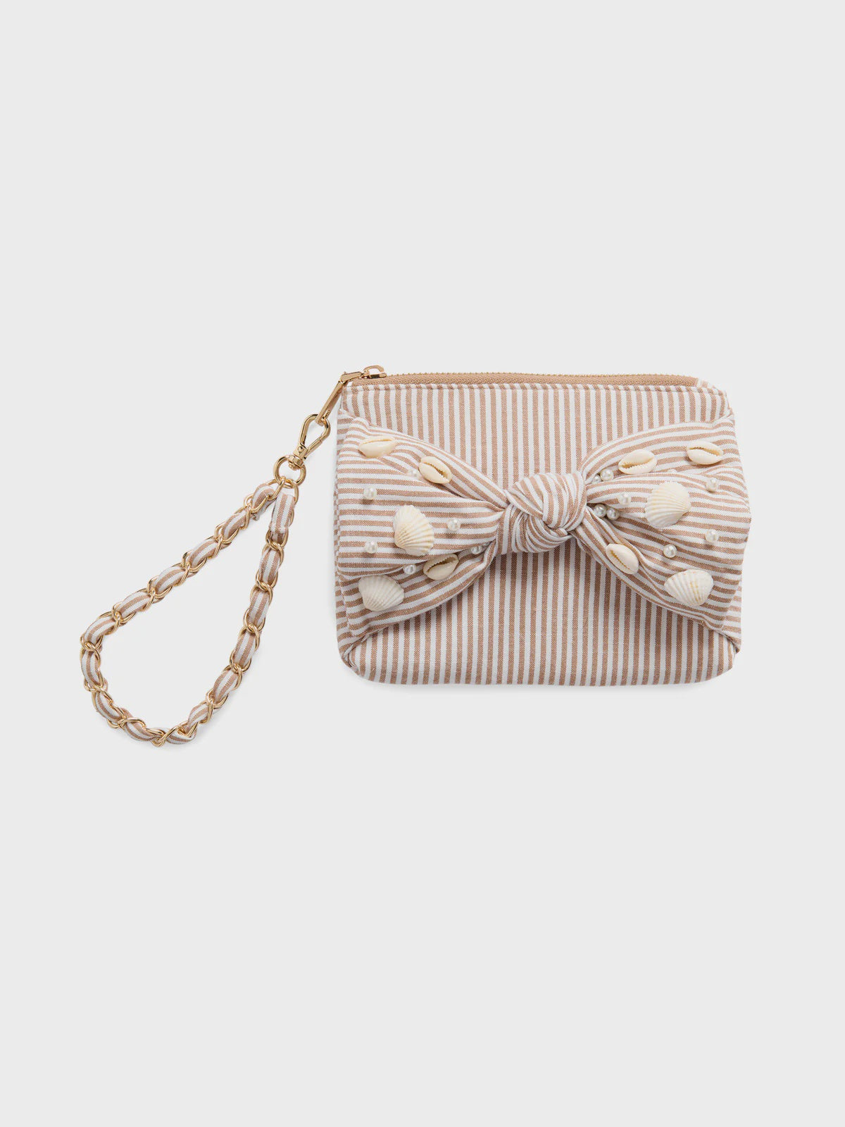 SHELLY BOW WRISTLET in Brown