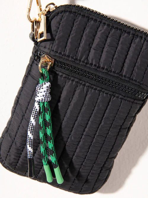 EZRA PHONE HOLDER in Black