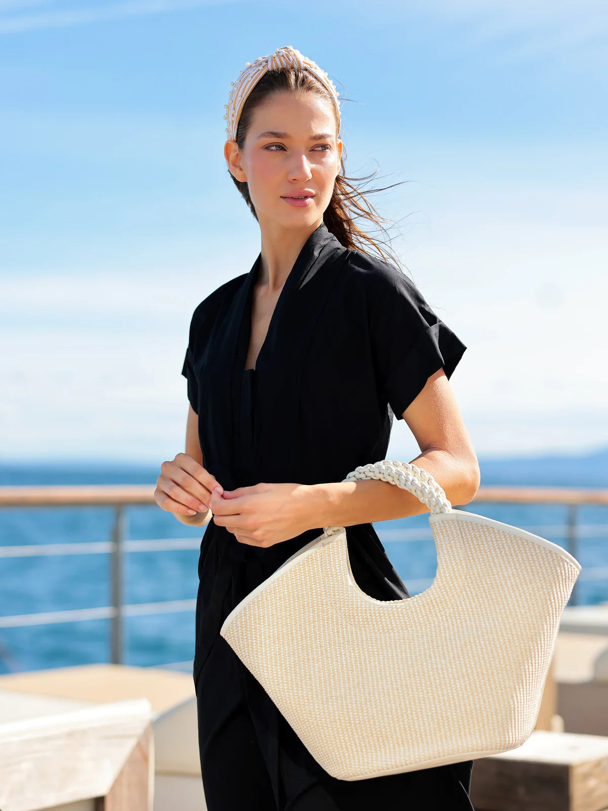 CLARA TOP HANDLE BAG in Ivory