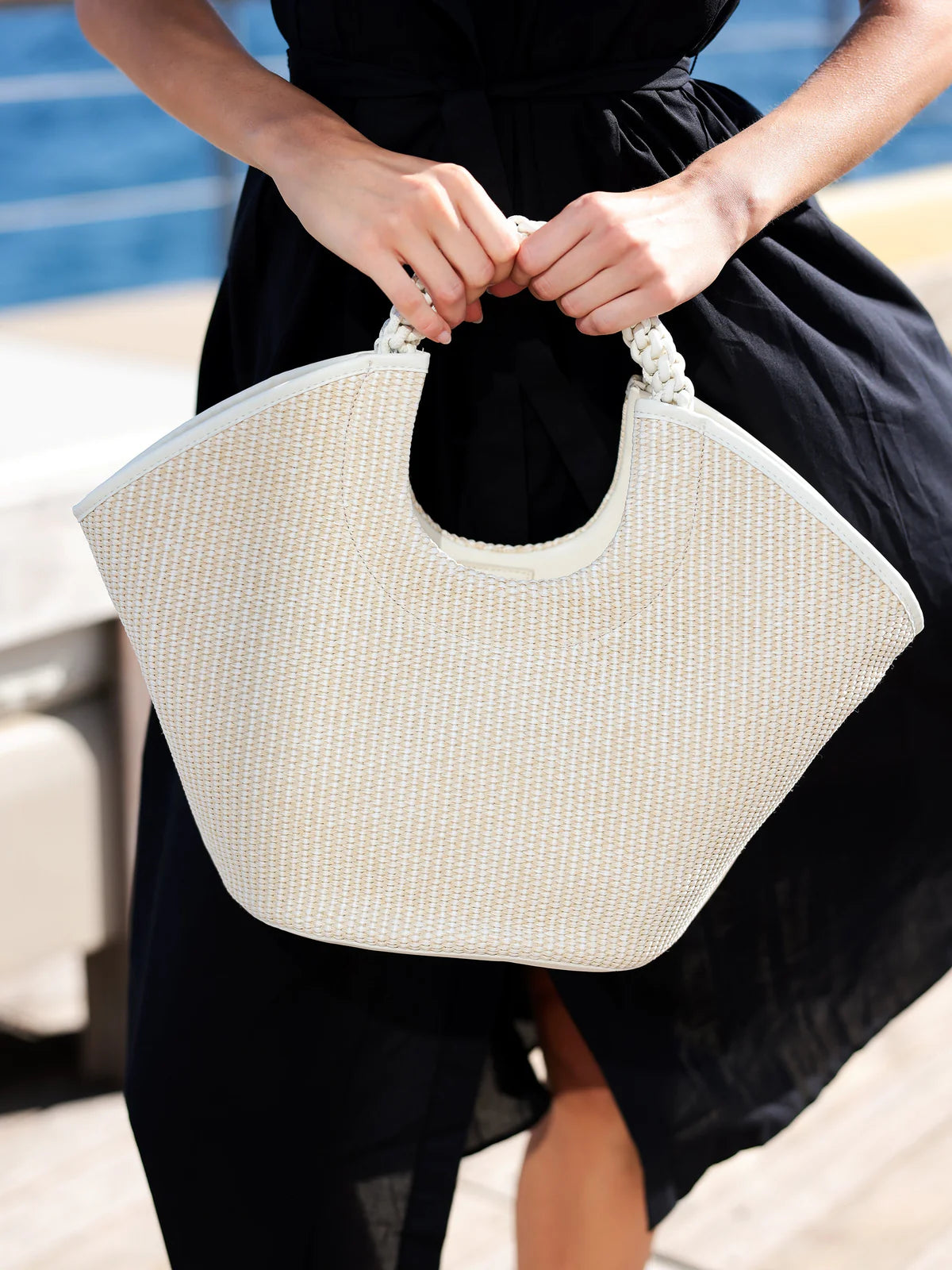 CLARA TOP HANDLE BAG in Ivory