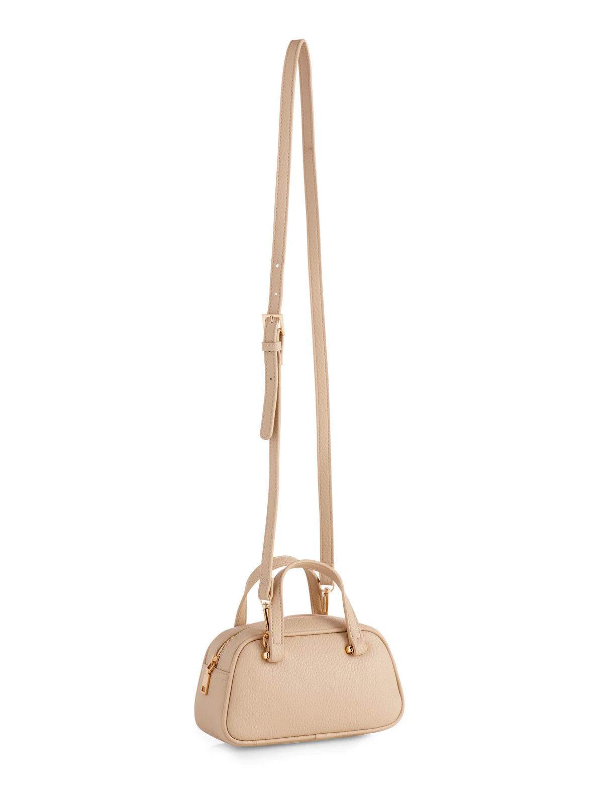 VALLERIE PEBBLE GRAIN MINI TOTE in Pebble