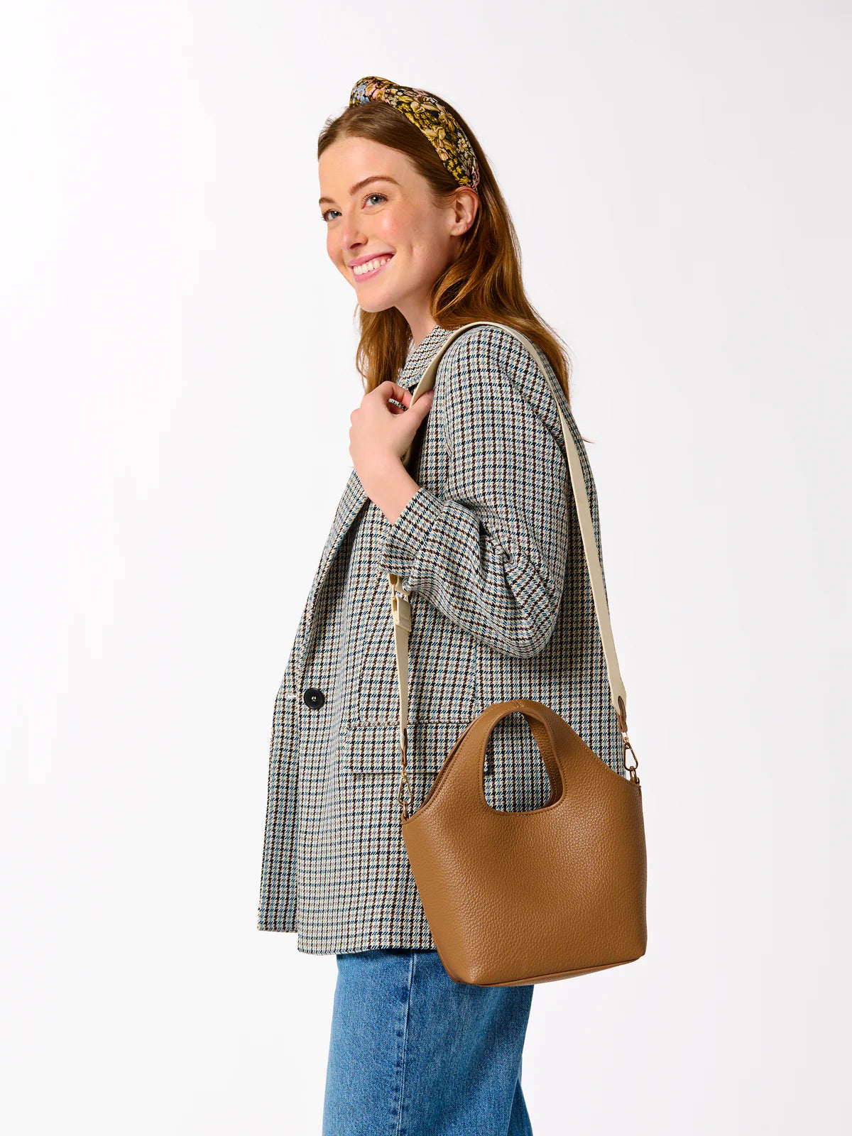 ALBA MINI TOTE in Tan