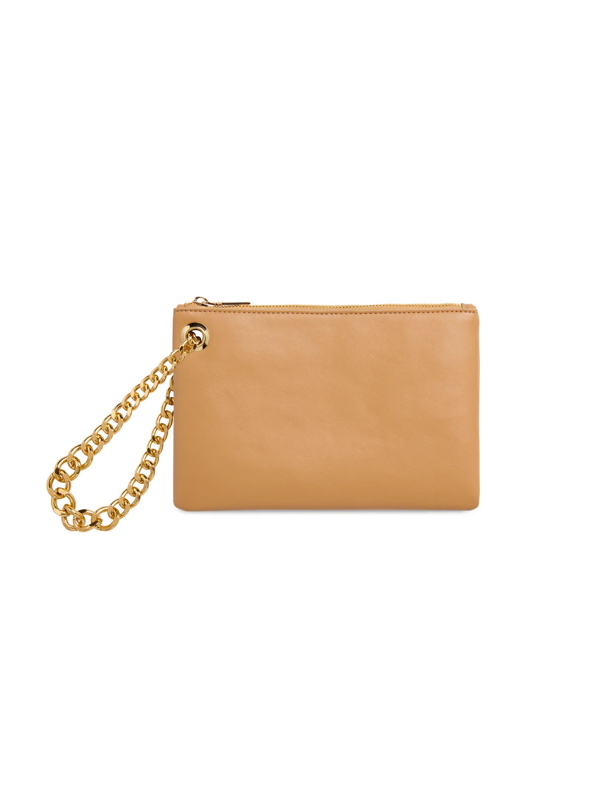 LAUREN WRISTLET in Tan