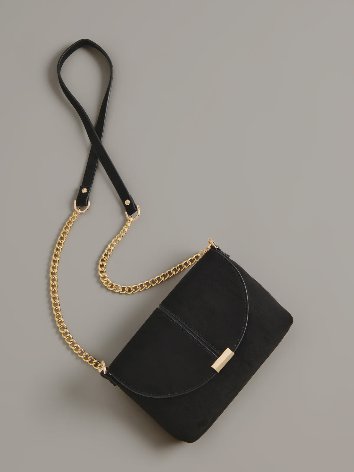 LAUREN CROSSBODY/WRISTLET in Black