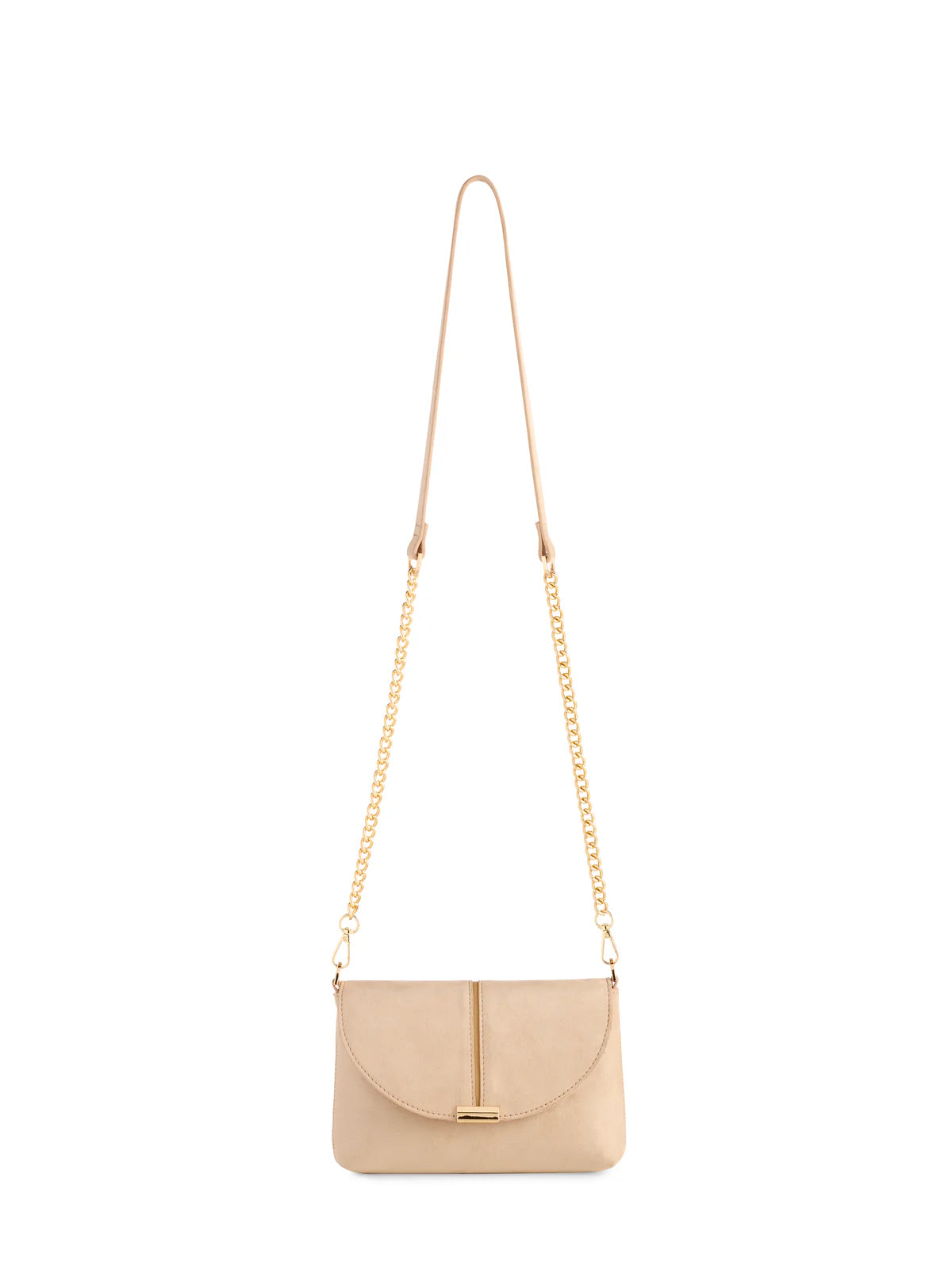 LAUREN CROSSBODY/WRISTLET in Stone