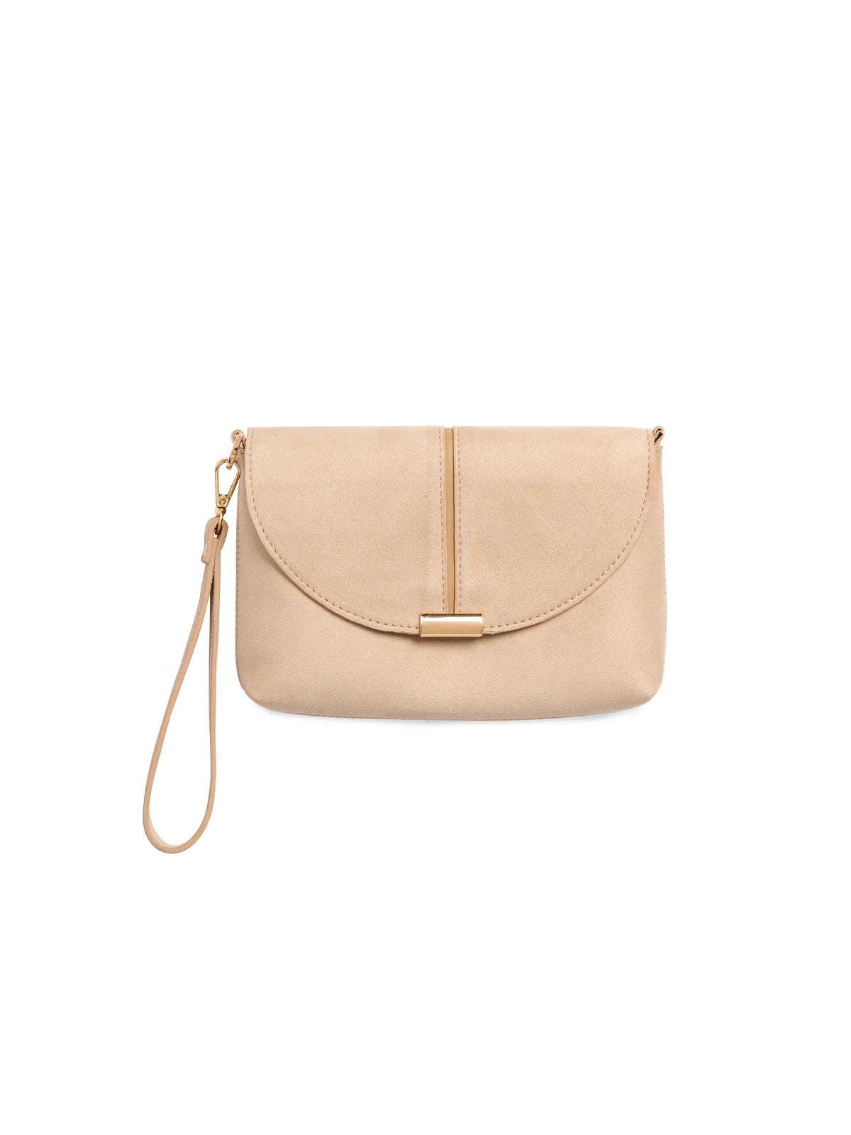 LAUREN CROSSBODY/WRISTLET in Stone