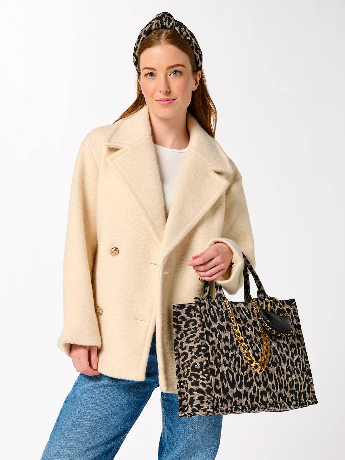 LEO TOTE in Leopard