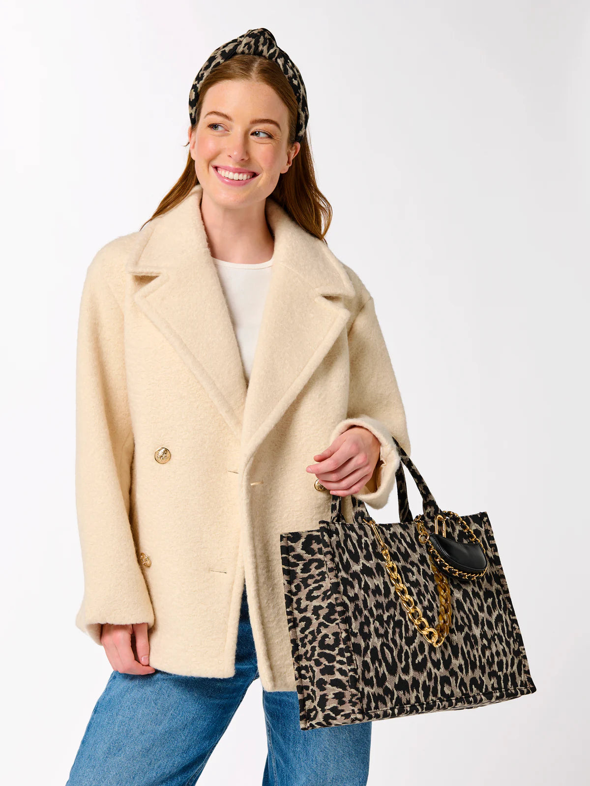 LEO TOTE in Leopard