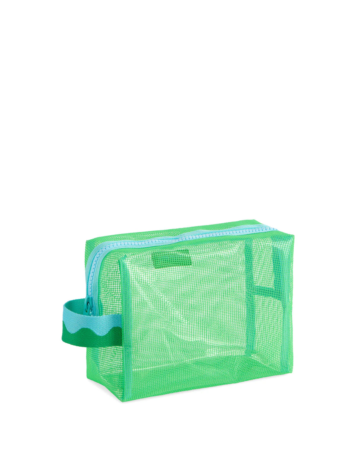 CAMDEN MESH ZIP POUCH in Green