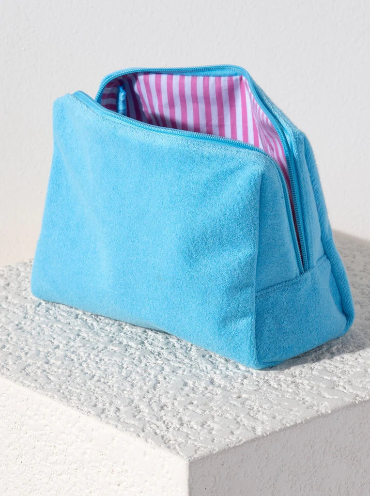SOL ZIP POUCH in Turquoise