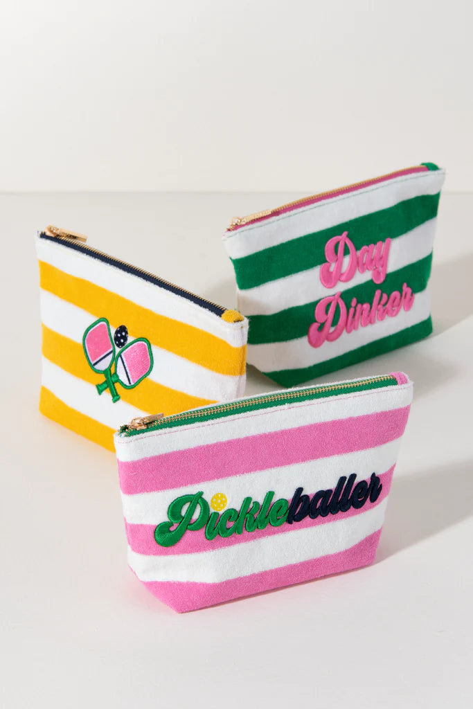 PICKLEBALLER ZIP POUCH in Pink