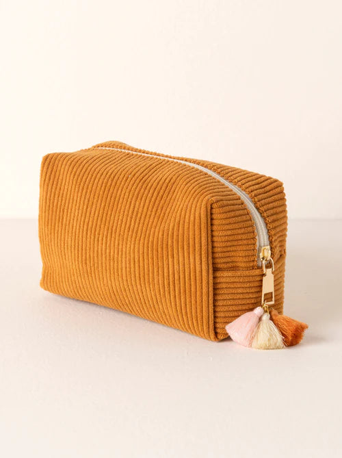 ROUX BOXY ZIP POUCH in Sunflower