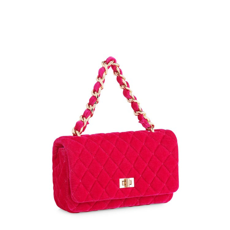EVELYN SHOULDER BAG in Magenta