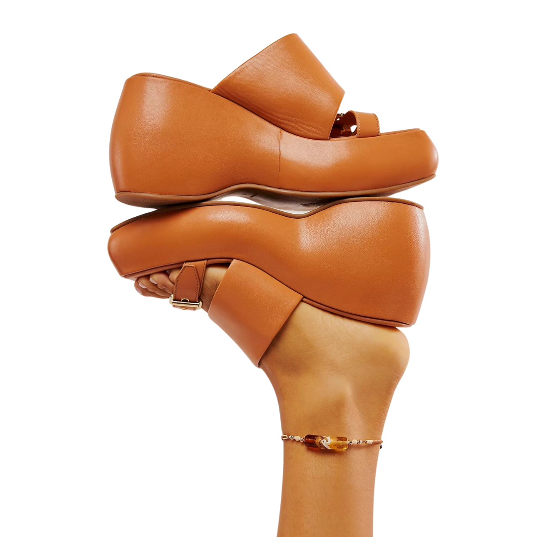 MILA MINIMAL WEDGE in Vachetta