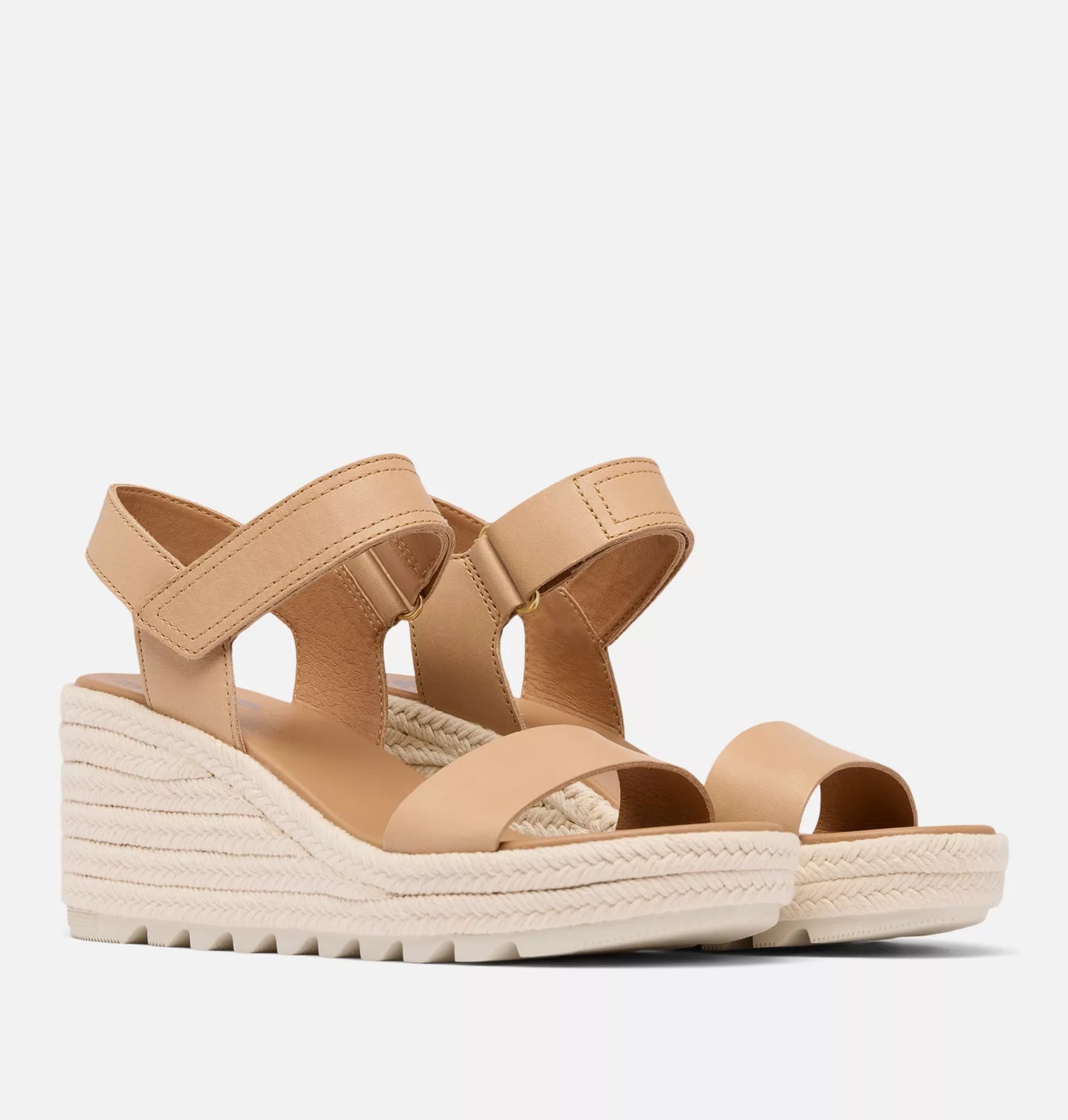 CAMERON WEDGE in Honest Beige + Chalk