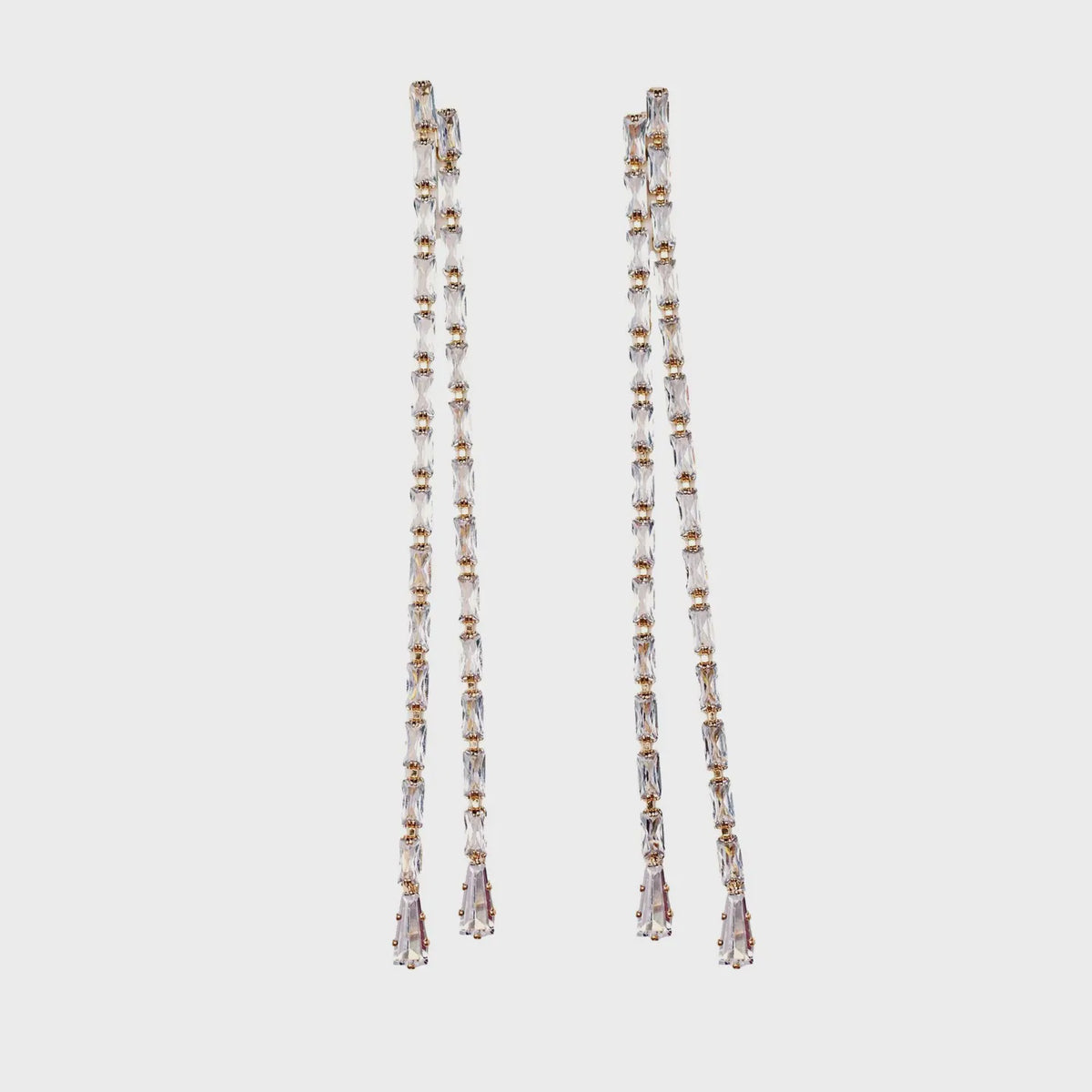 SWINGY DIAMOND TENNIS DUSTER EARRINGS
