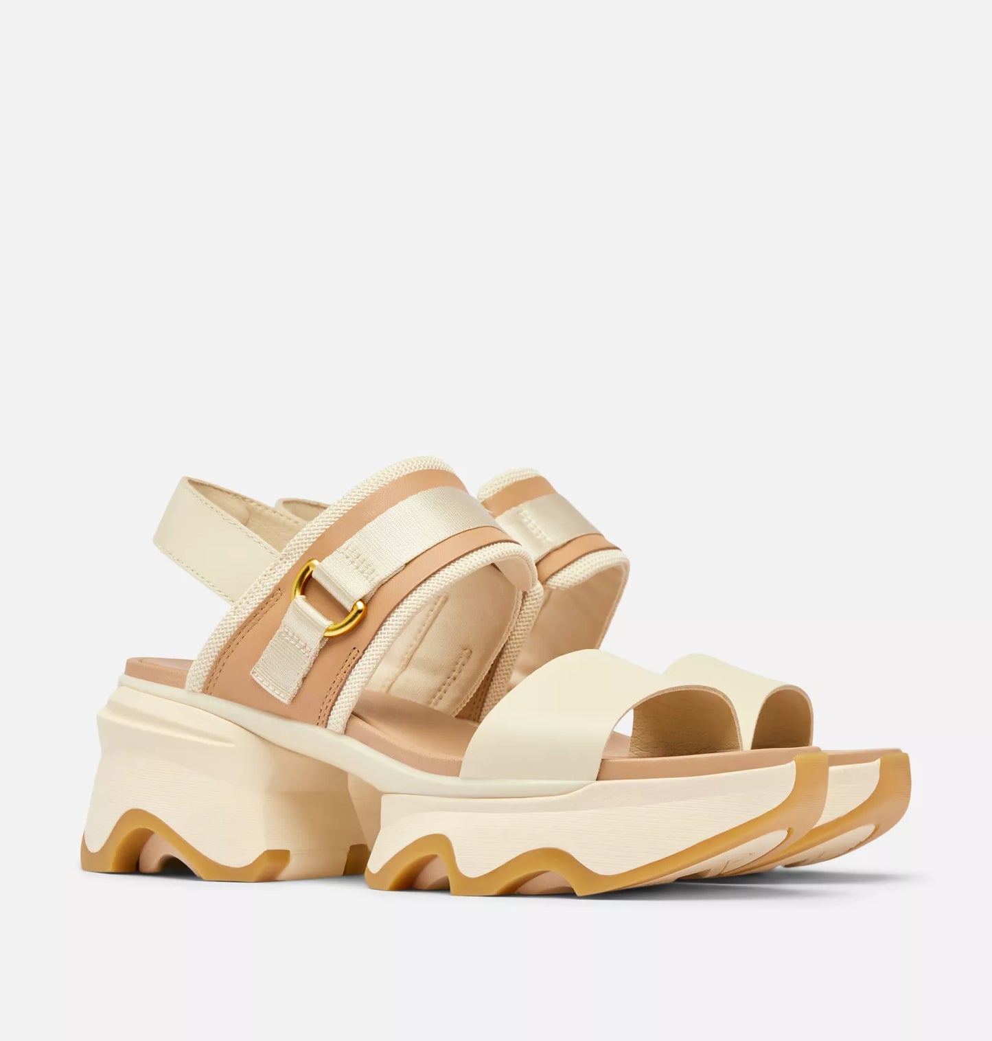 KINETIC IMPACT SLINGBACK HEEL in Honey White + Sea Salt