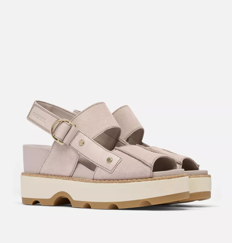 JOANIE IV SANDAL WEDGE in Crushed Clay + Gum