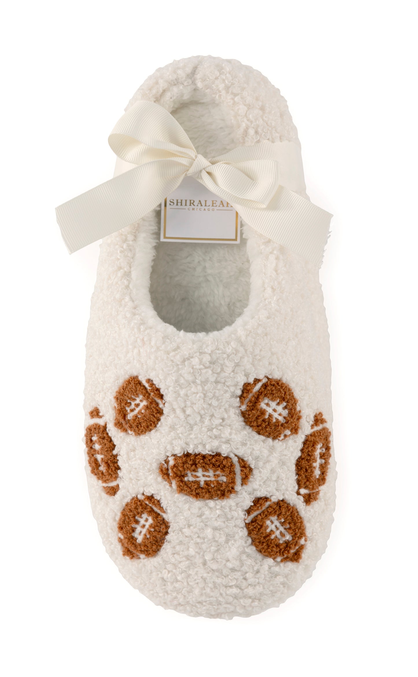 GAME DAY SLIPPERS in Ivory