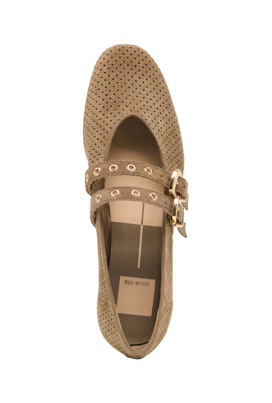 BAYLEE GROMMET in Olive Perforated