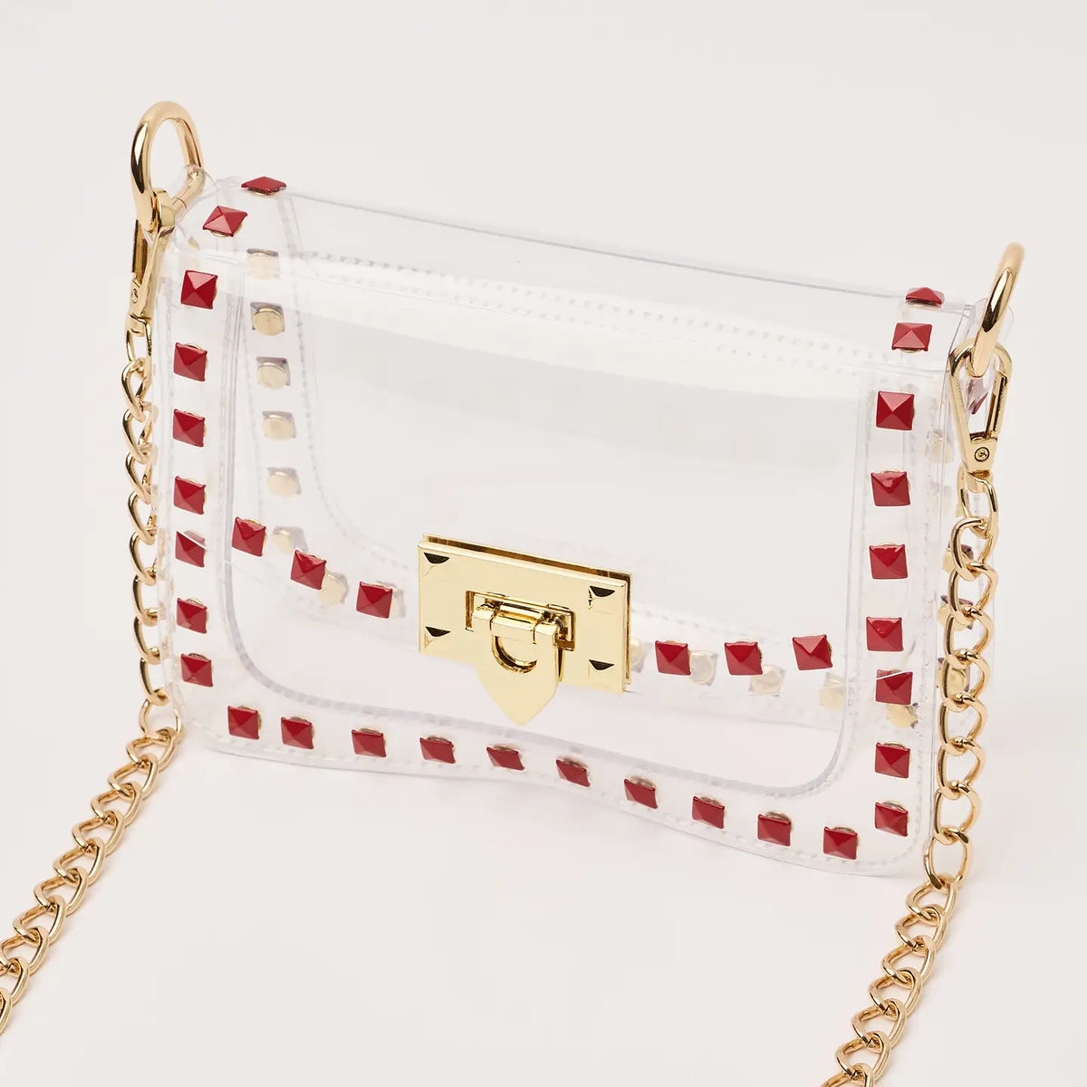 THE JACKIE STADIUM BAG in Red
