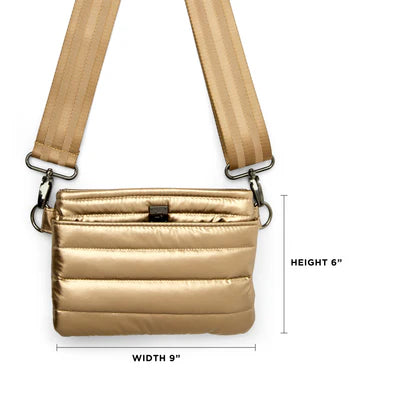 BUM BAG CROSSBODY in Pearl Toffee