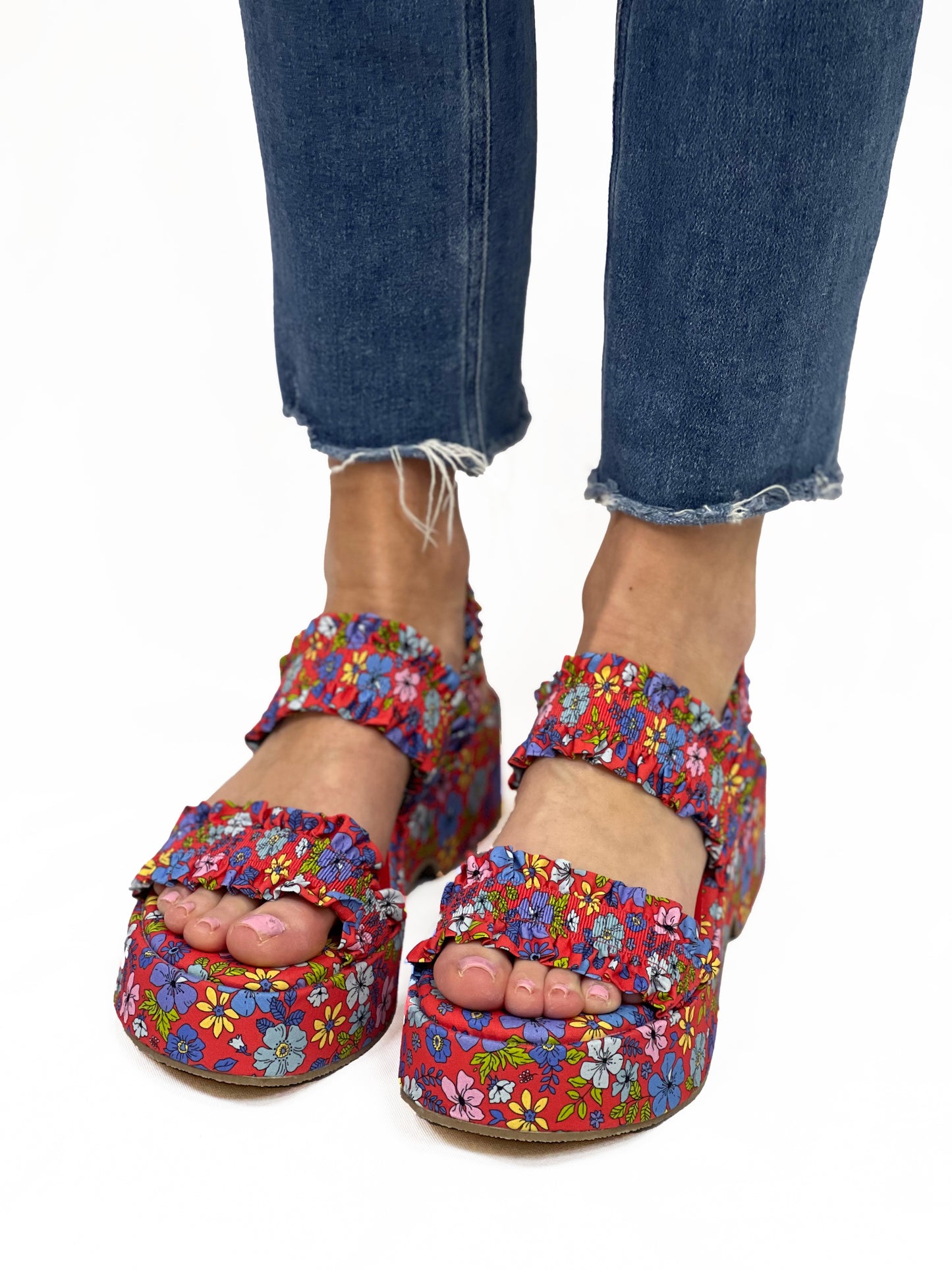 JEAN in Red Floral