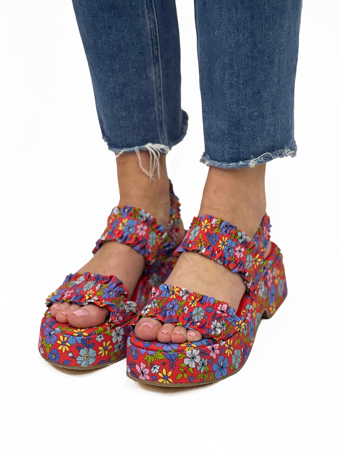 JEAN in Red Floral