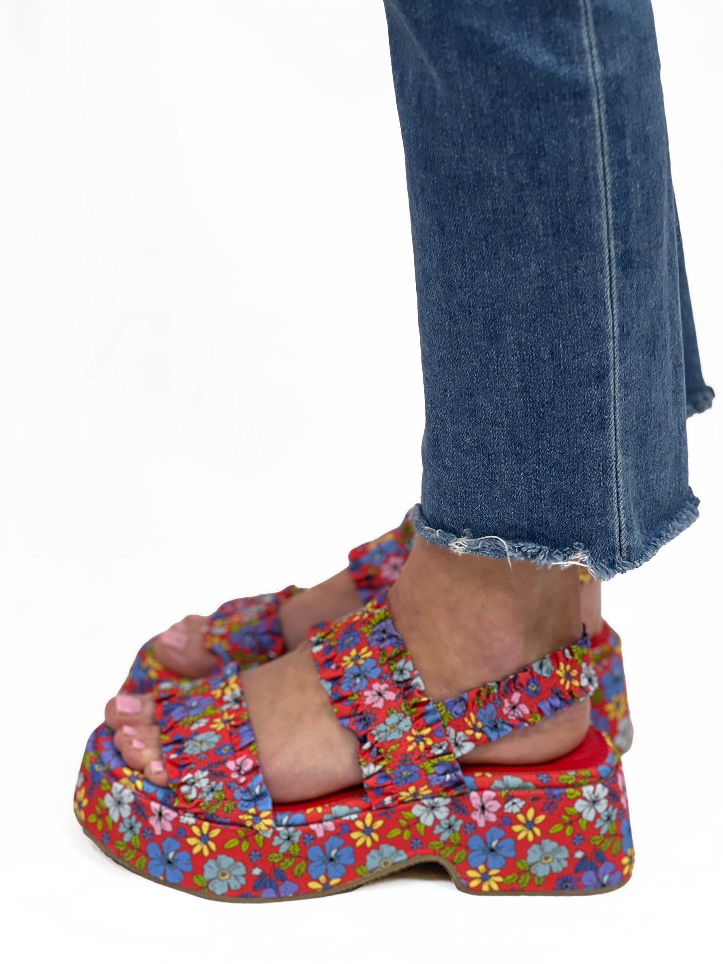 JEAN in Red Floral