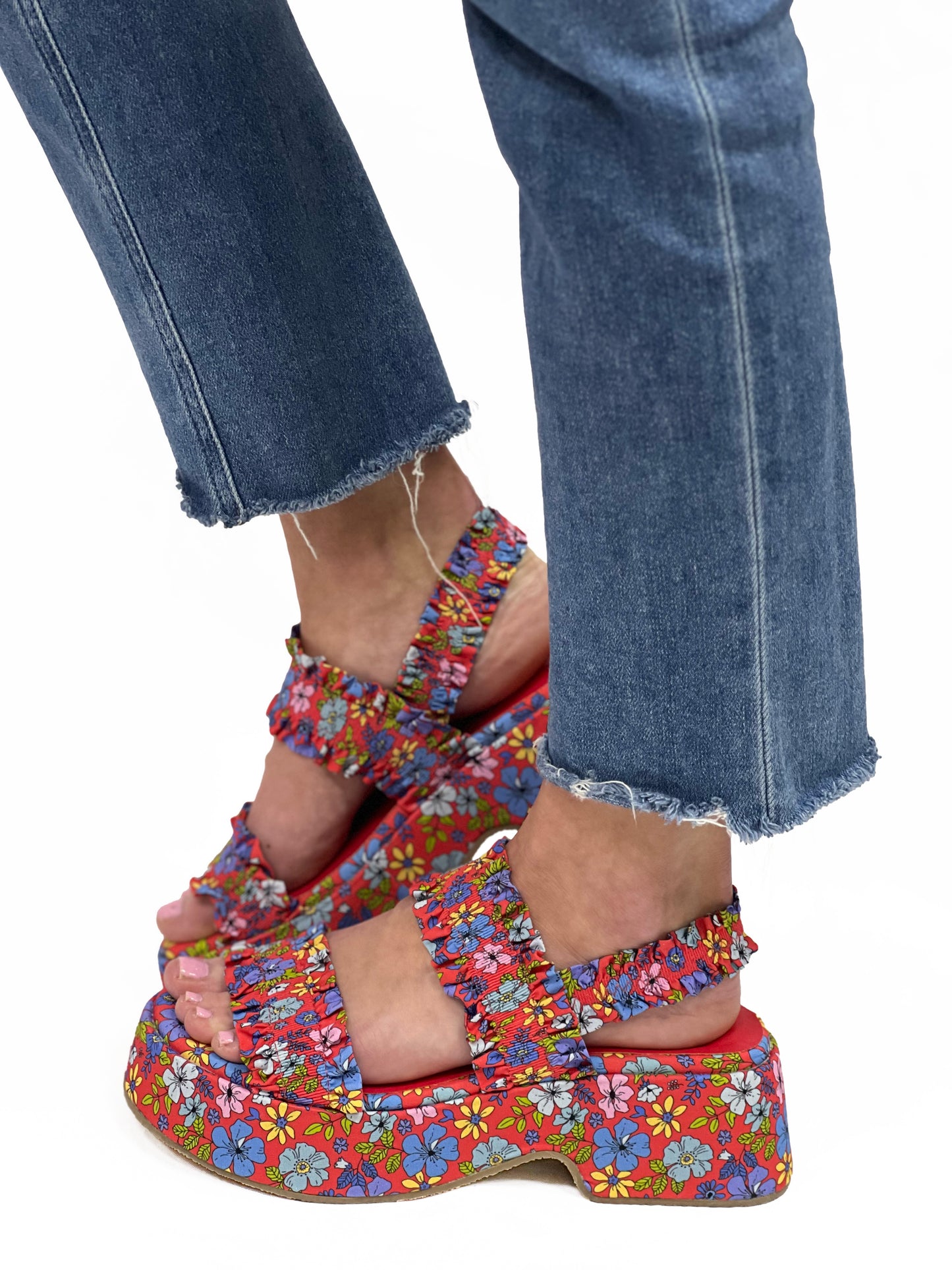 JEAN in Red Floral