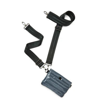 BUM BAG CROSSBODY in Carbon Patent