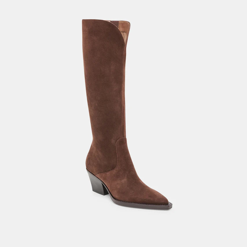 RAJ in Dark Brown Suede