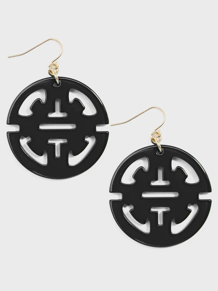 ISABELLA DROP EARRING in Black