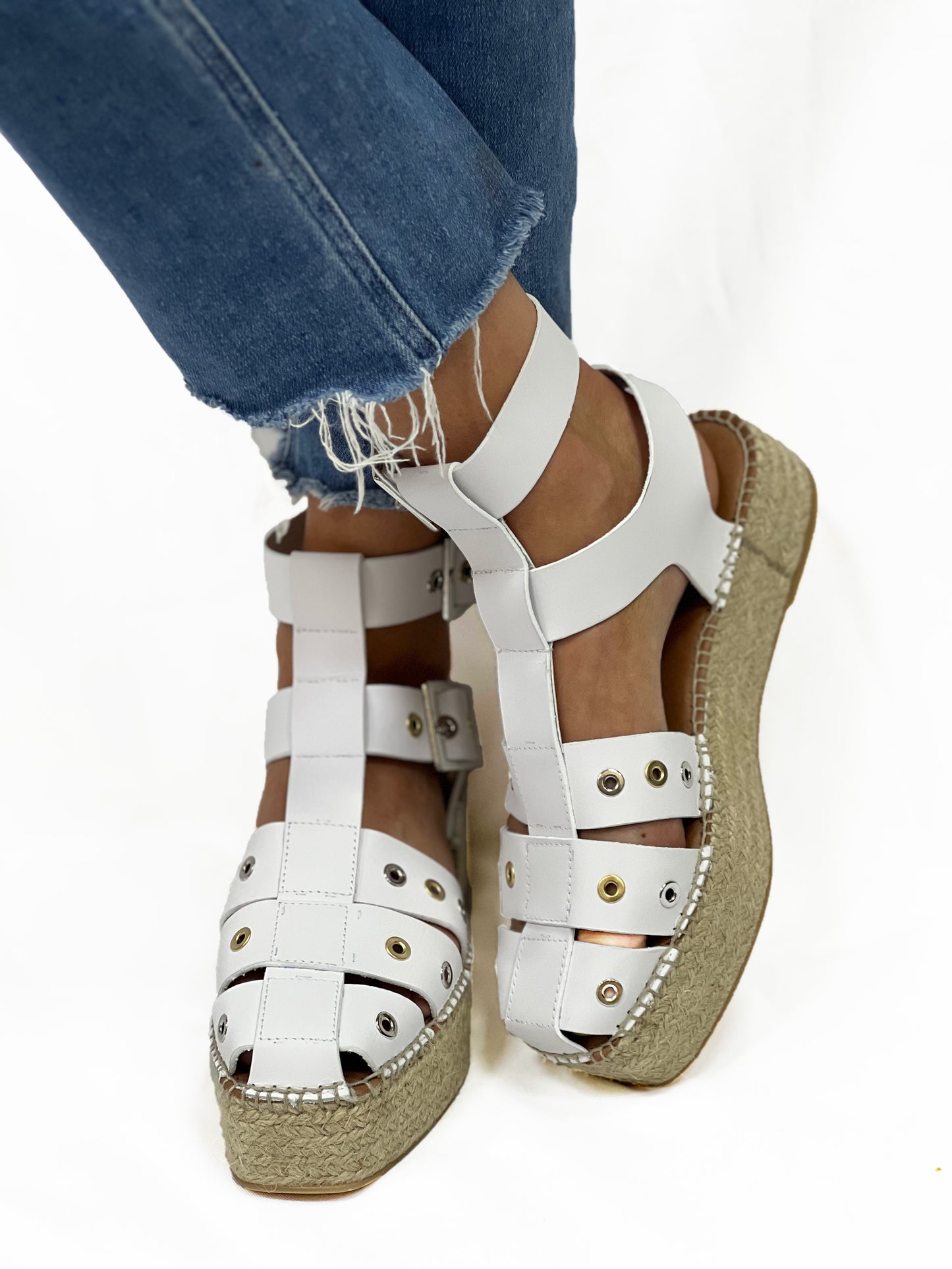 GABLE GLAD ESPADRILLE in White