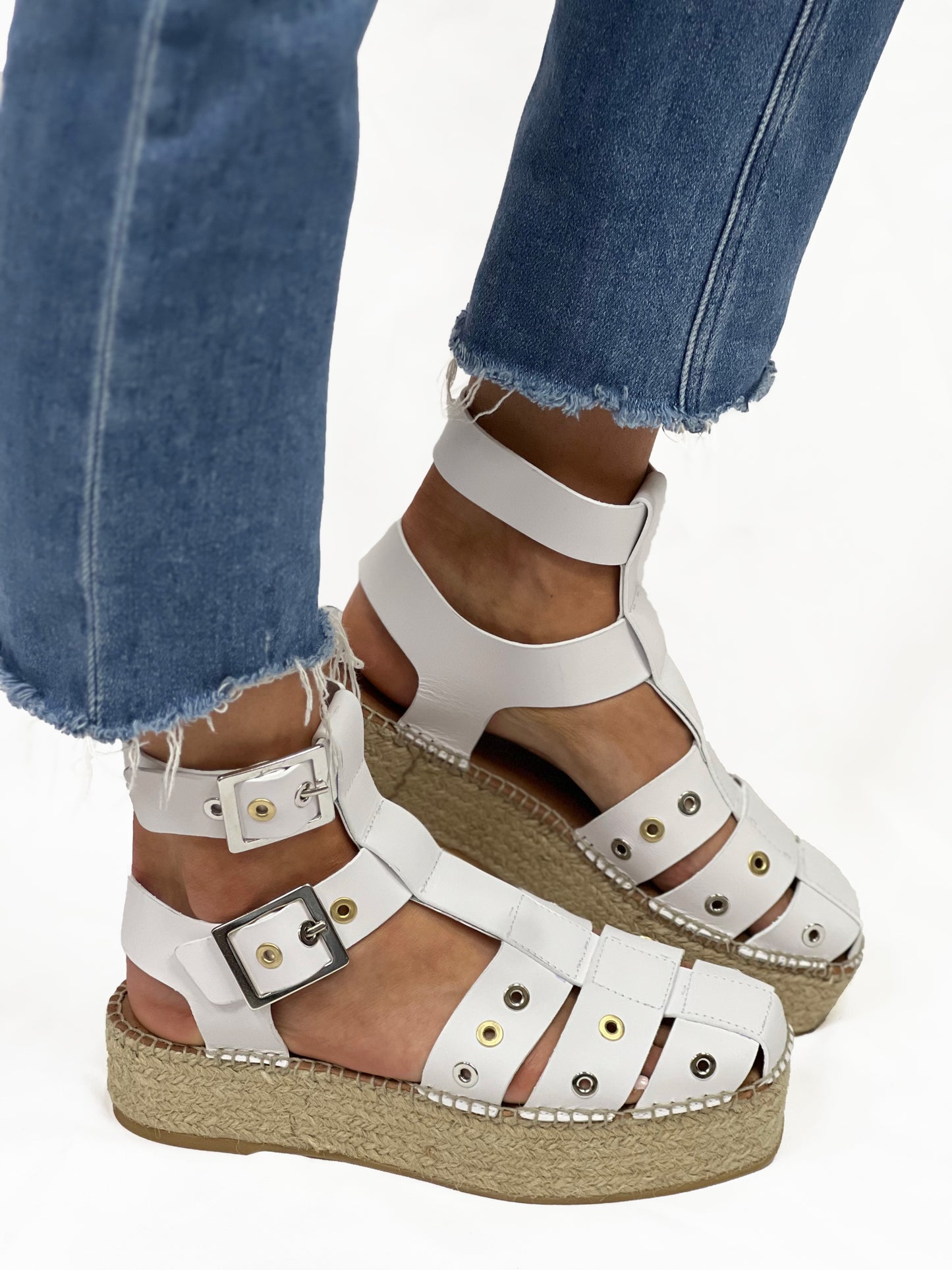 GABLE GLAD ESPADRILLE in White