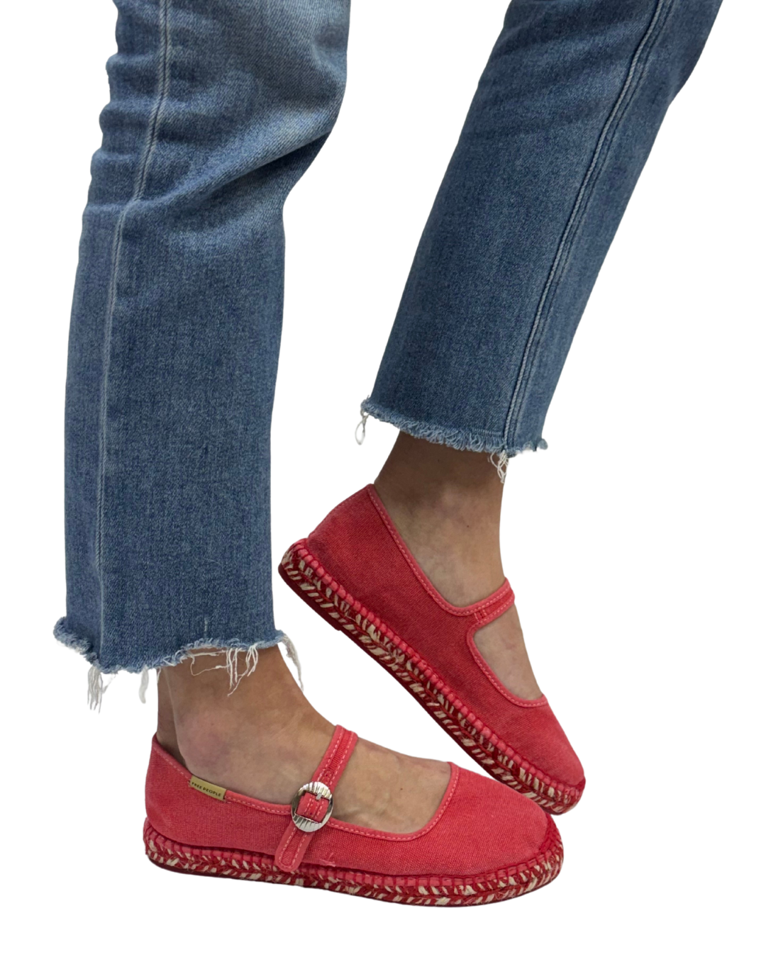 OASIS MARY JANE ESPADRILLE in Washed Salsa