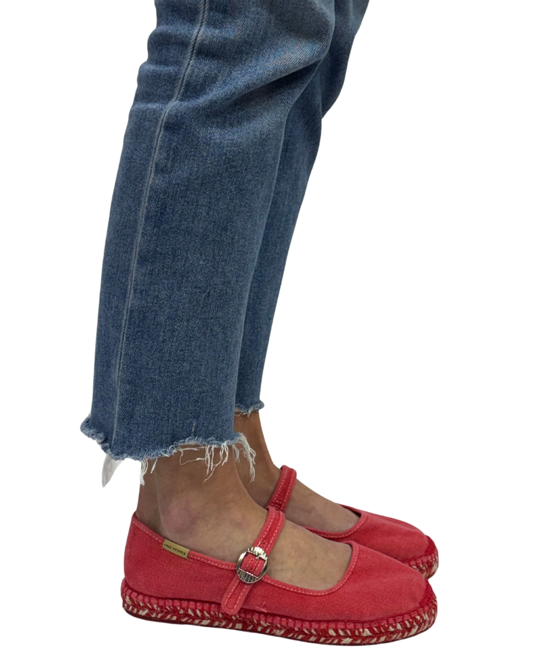 OASIS MARY JANE ESPADRILLE in Washed Salsa