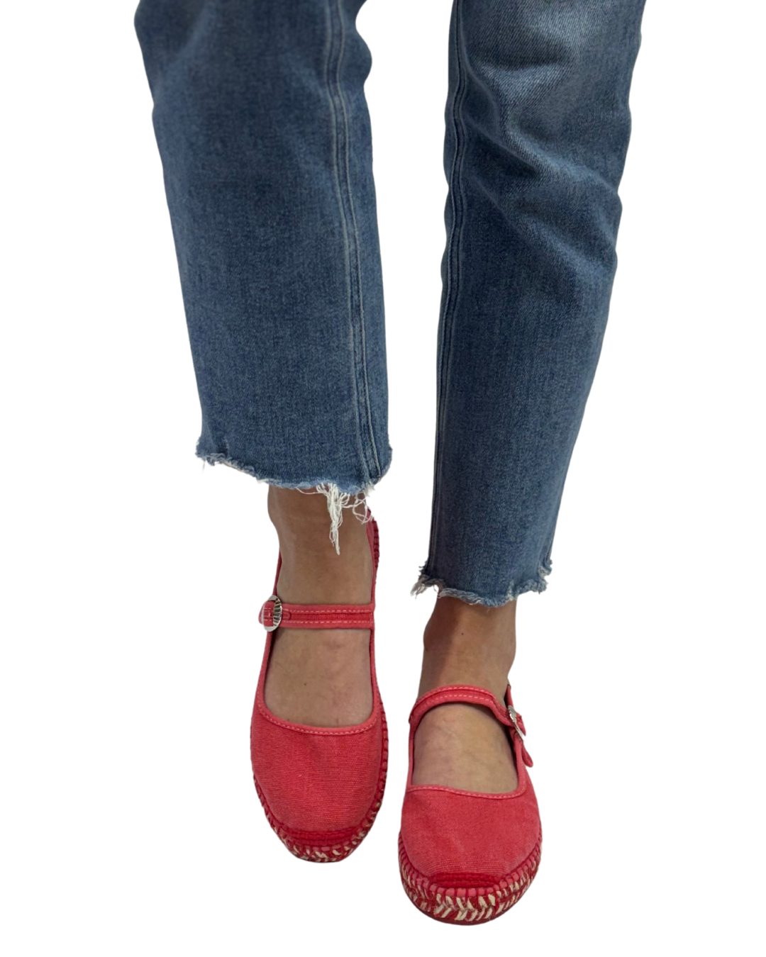 OASIS MARY JANE ESPADRILLE in Washed Salsa