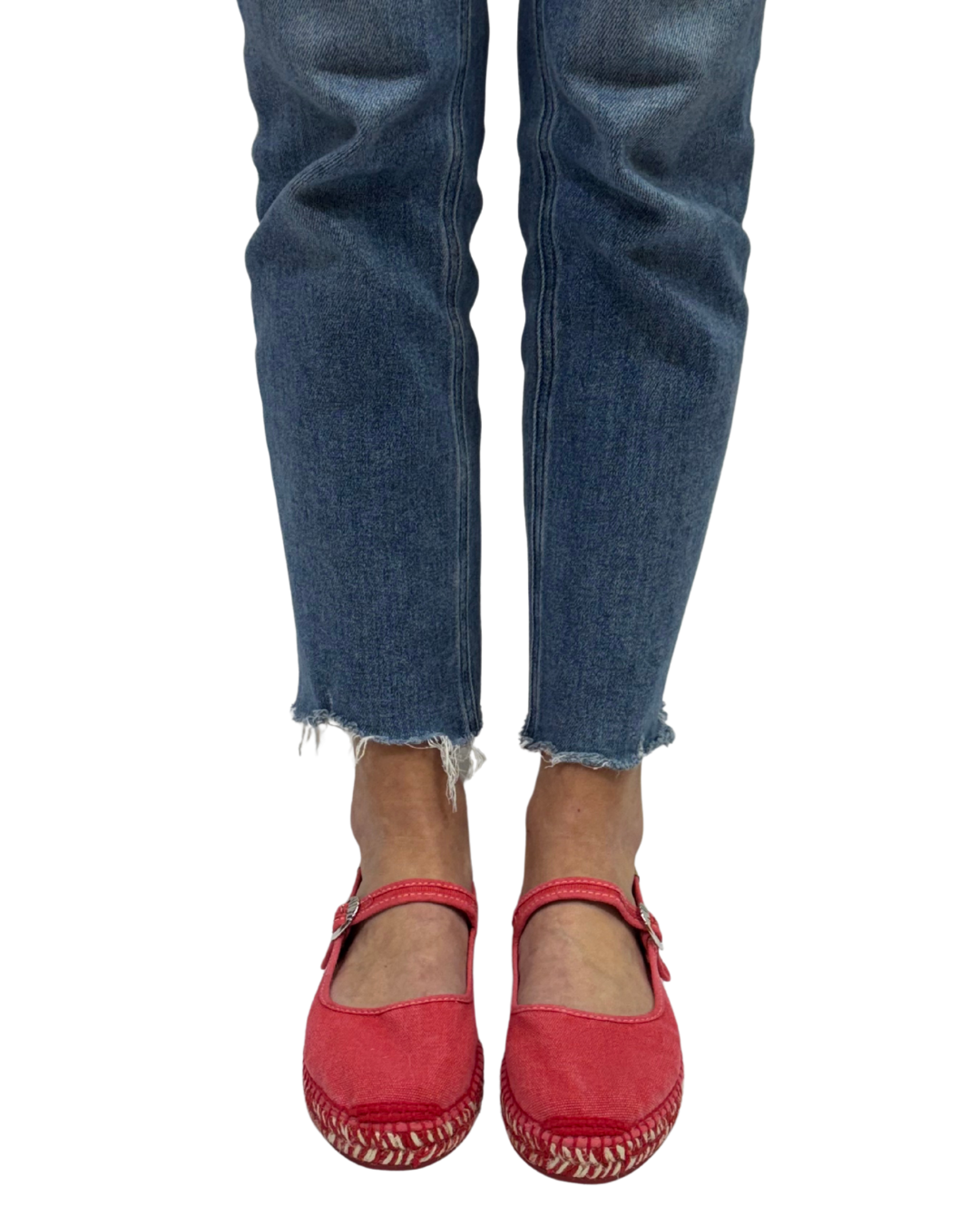 OASIS MARY JANE ESPADRILLE in Washed Salsa
