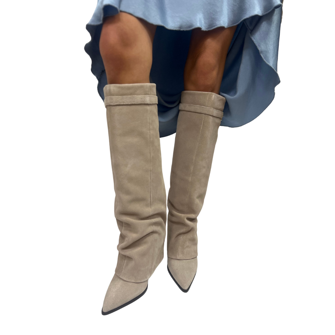 FELICITY FOLDOVER BOOT in Dust Bunny
