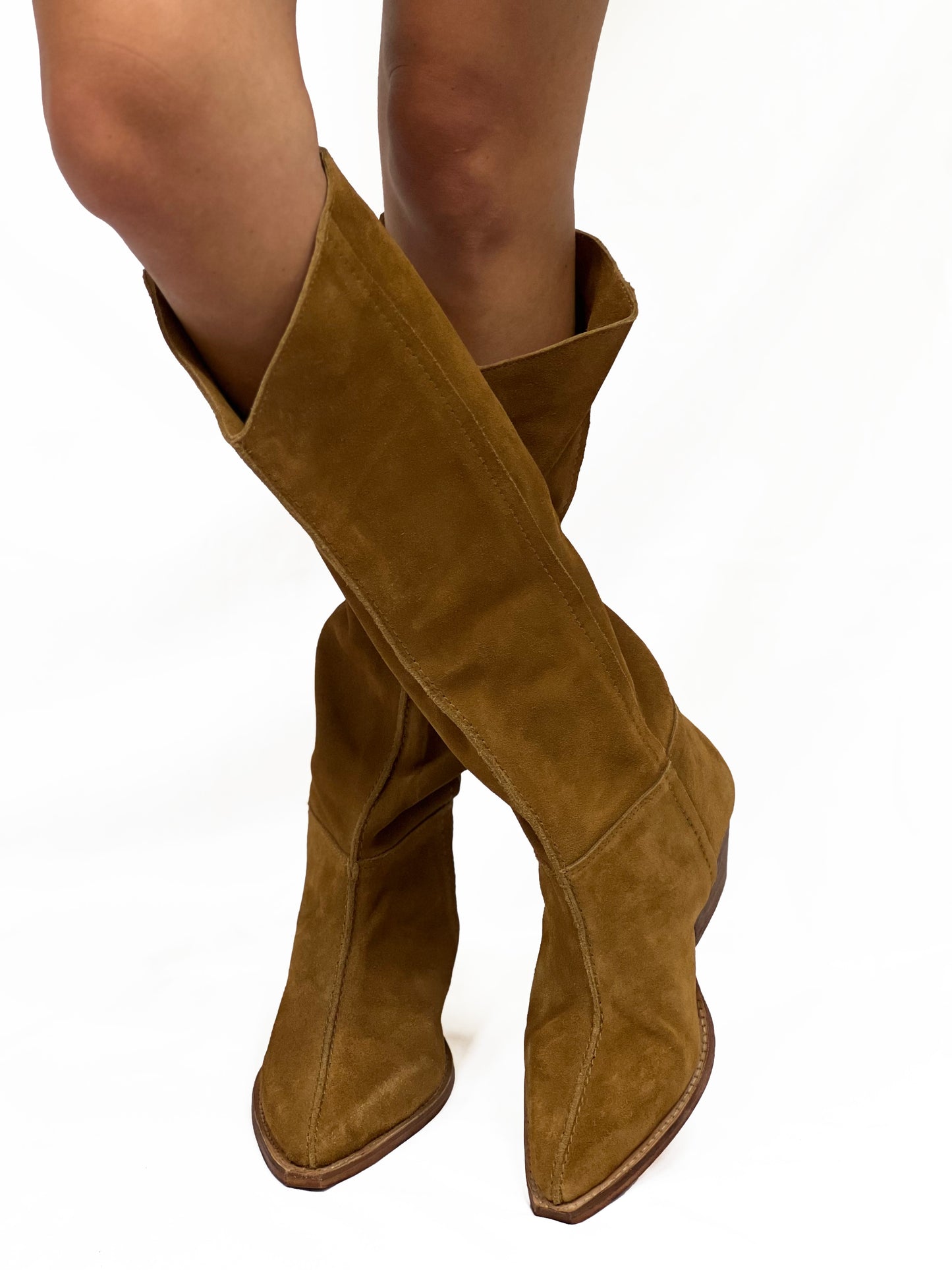 SWAY LOW SLOUCH BOOT in Burnt Caramel