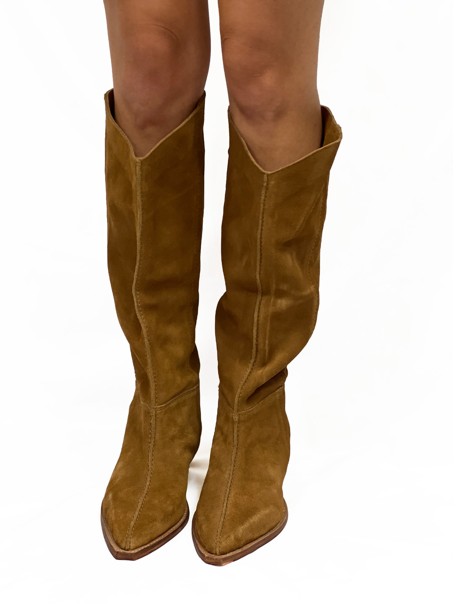 SWAY LOW SLOUCH BOOT in Burnt Caramel