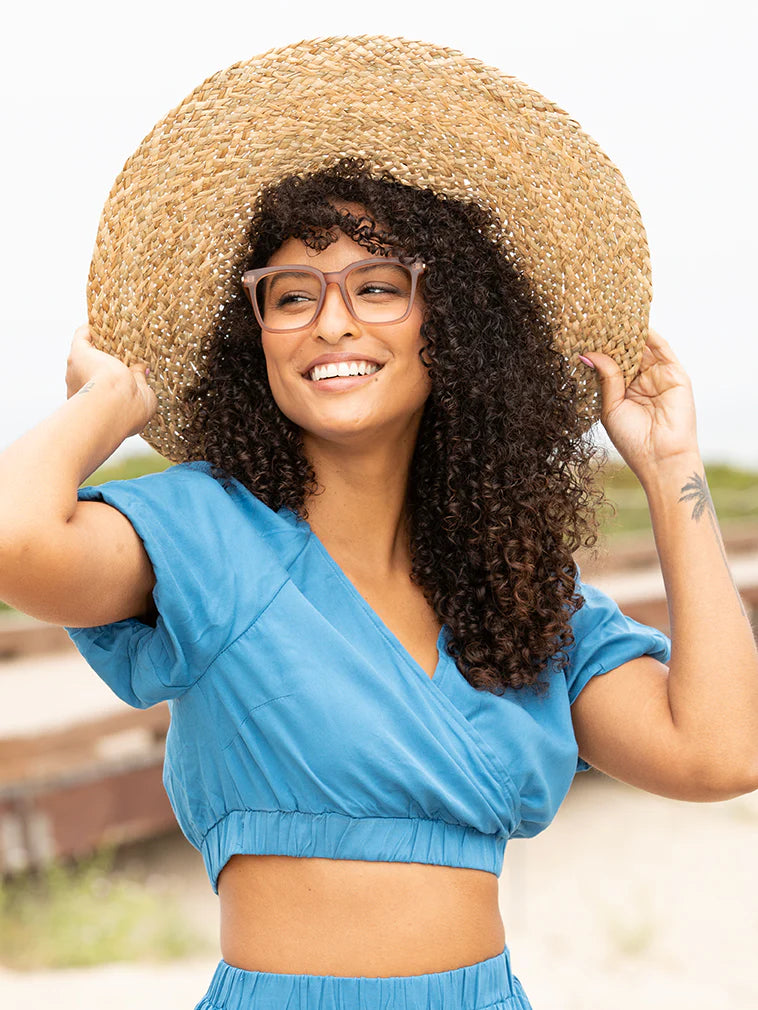 EVERLY READERS in Matte Crystal Brown