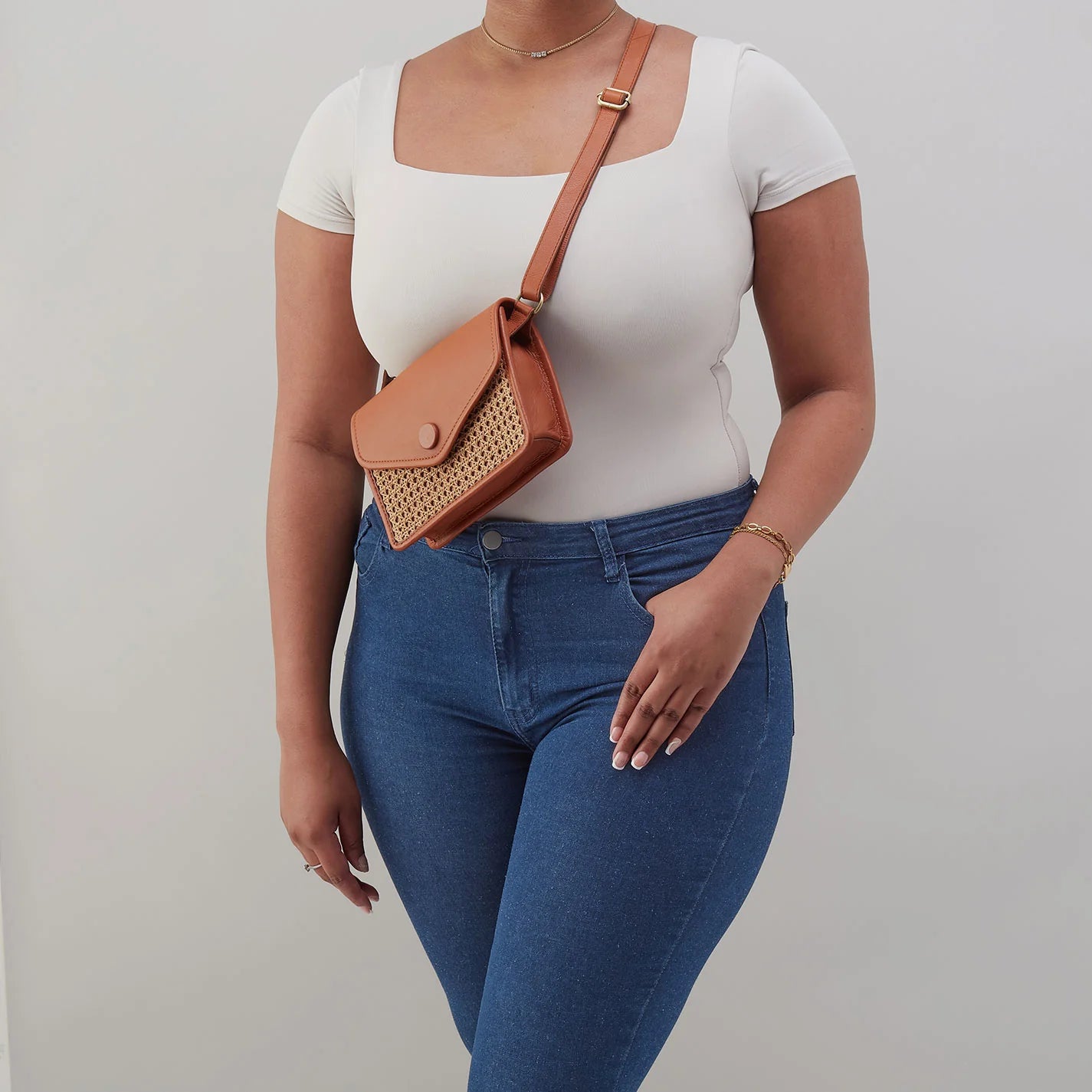 MARGOT BELT BAG in Burnished Caramel