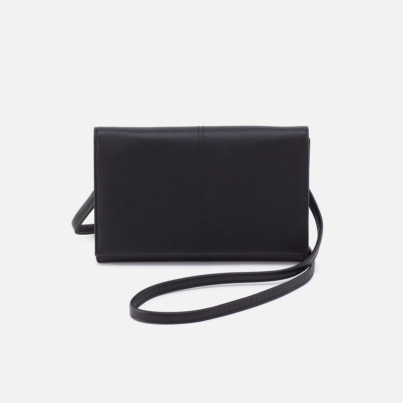ESSENTIAL WALLET CROSSBODY in Black