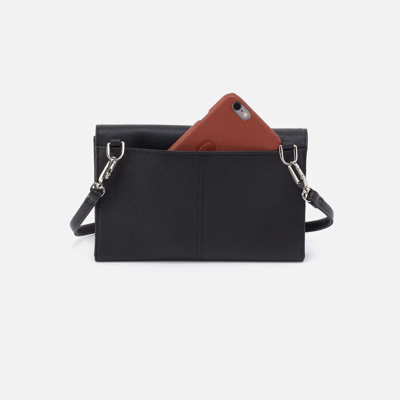 ESSENTIAL WALLET CROSSBODY in Black