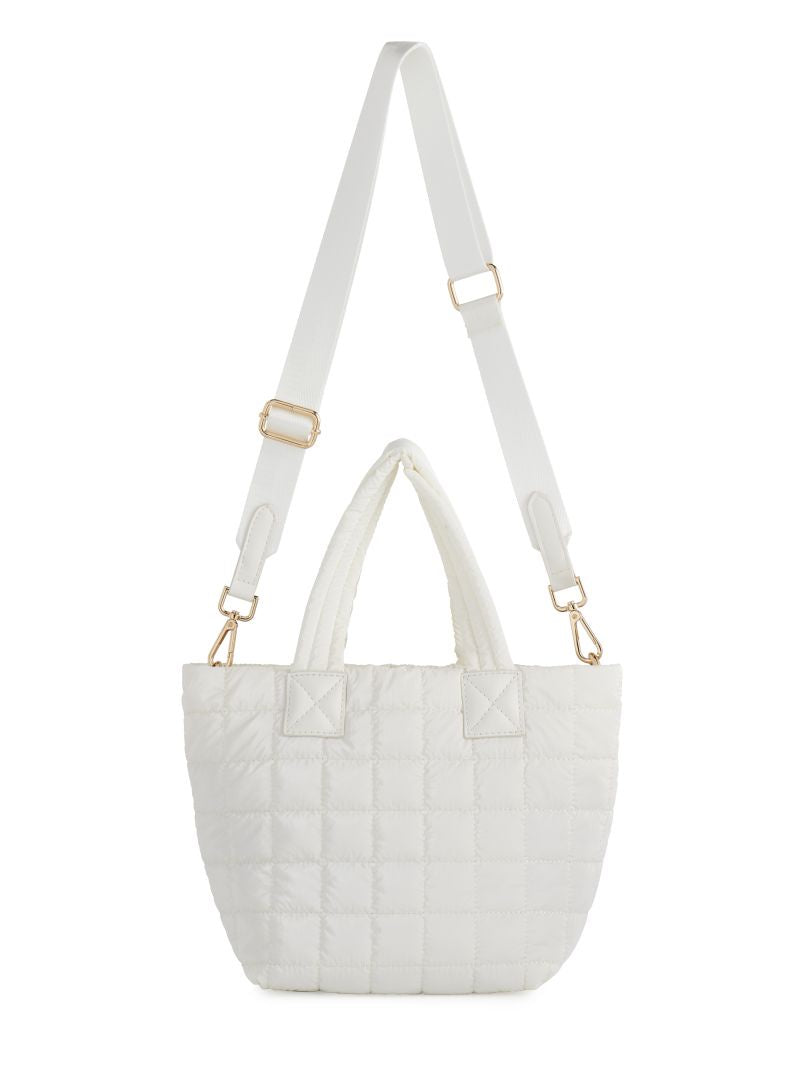 LOGAN MINI TOTE CROSSBODY in Pearl