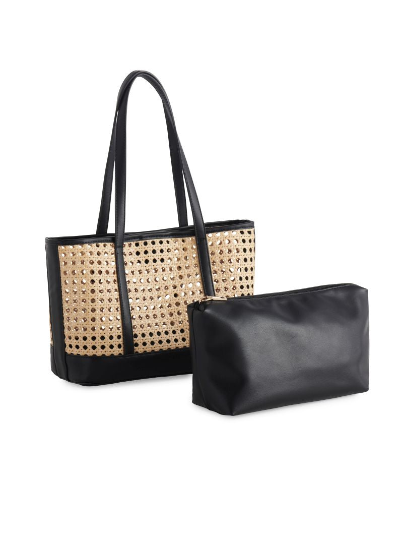 SOLEIL MINI TOTE in Black
