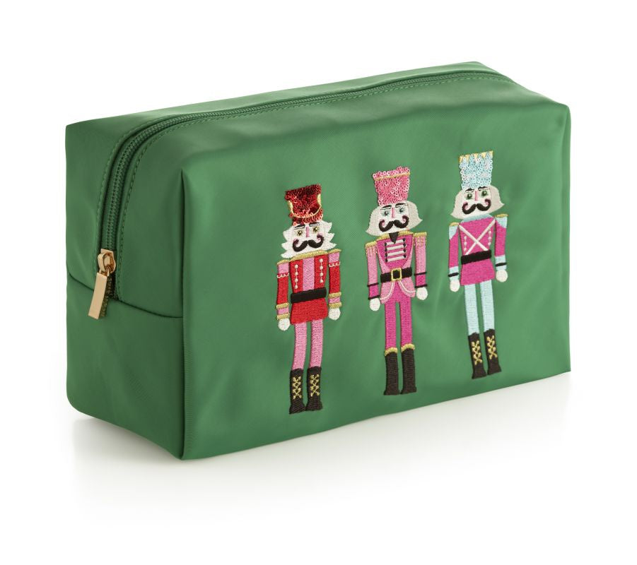 CARA NUTCRACKER ZIP POUCH in Green